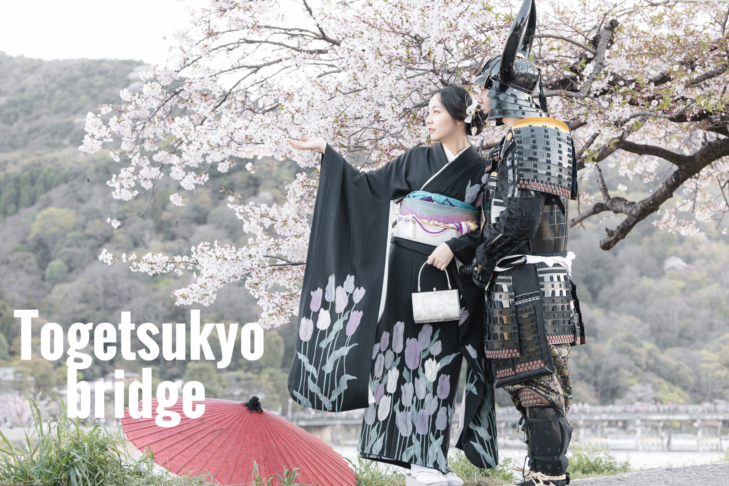 togetukyo-bridge-samurai-kimono